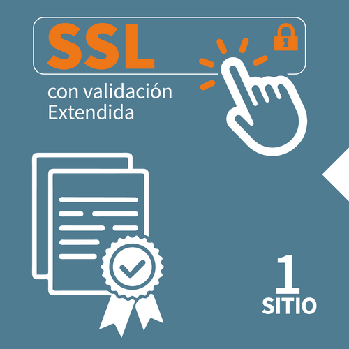 Certificado SSL con validación extendida - Un solo sitio a12 meses