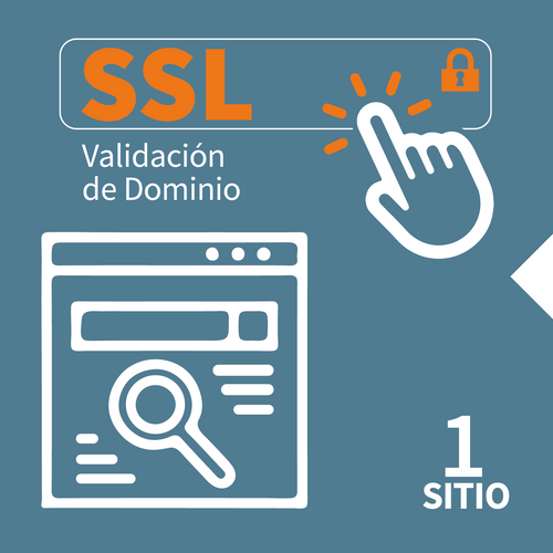 Certificado SSL con validación de dominio- Un solo sitio 12 Meses