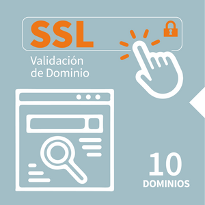Certificado SSL con validación de dominio 10 dominios a 12 meses