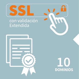 Certificado SSL con validación extendida 10 dominios a 12 meses